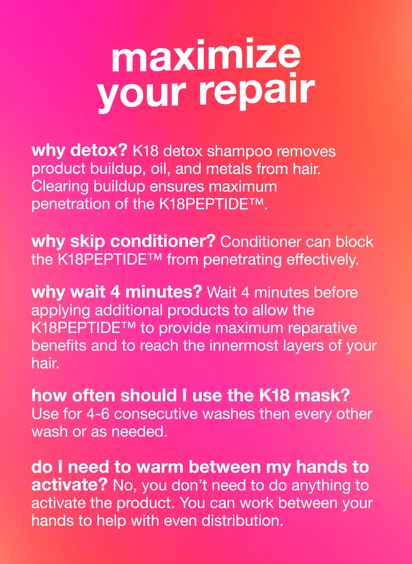 leave-in molecular repair hair mask